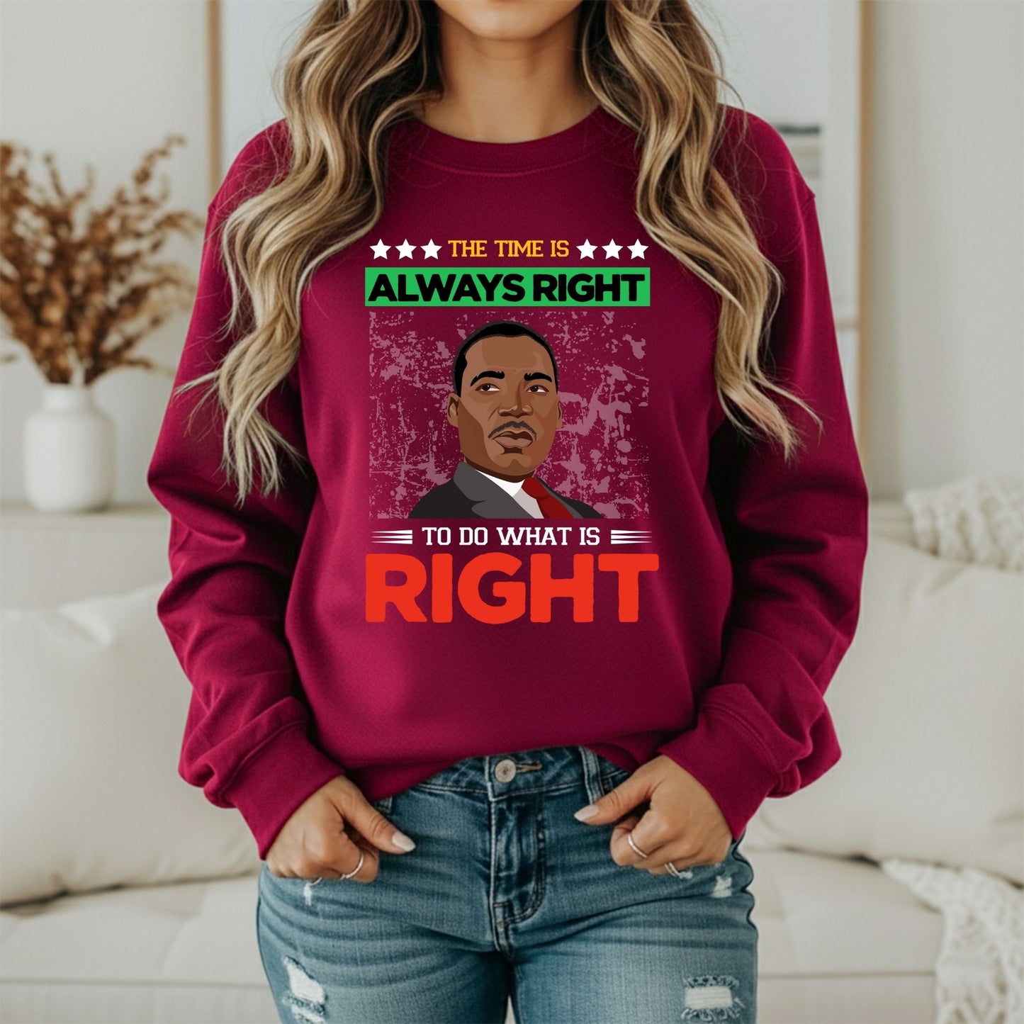 MLK Stand for Human Rights Sweatshirt – Justice Inspired