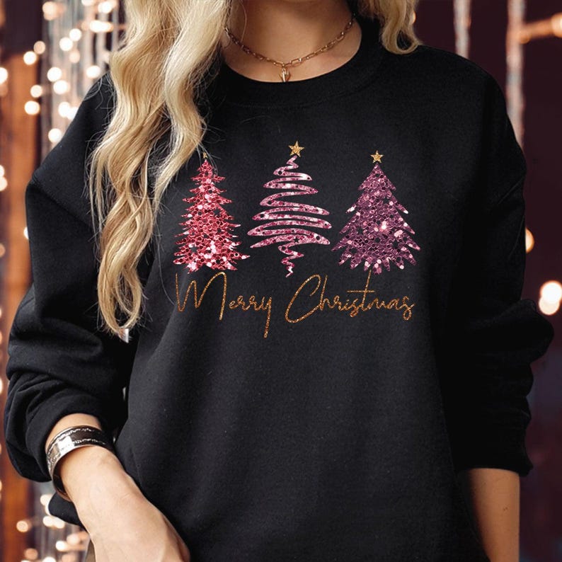 Glitter Look Christmas Tree Shirt