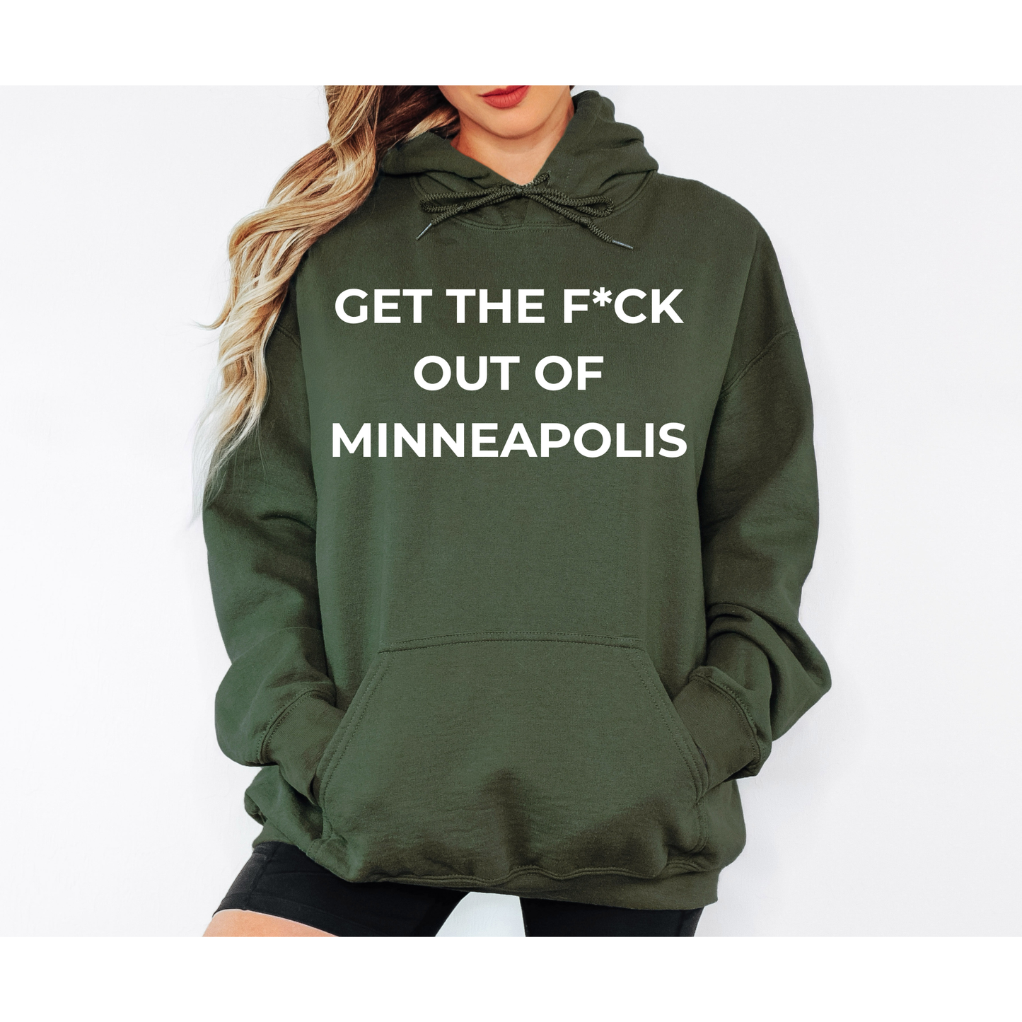 "Get The F*ck Out Of Minneapolis" Hoodie | Premium Unisex Fleece