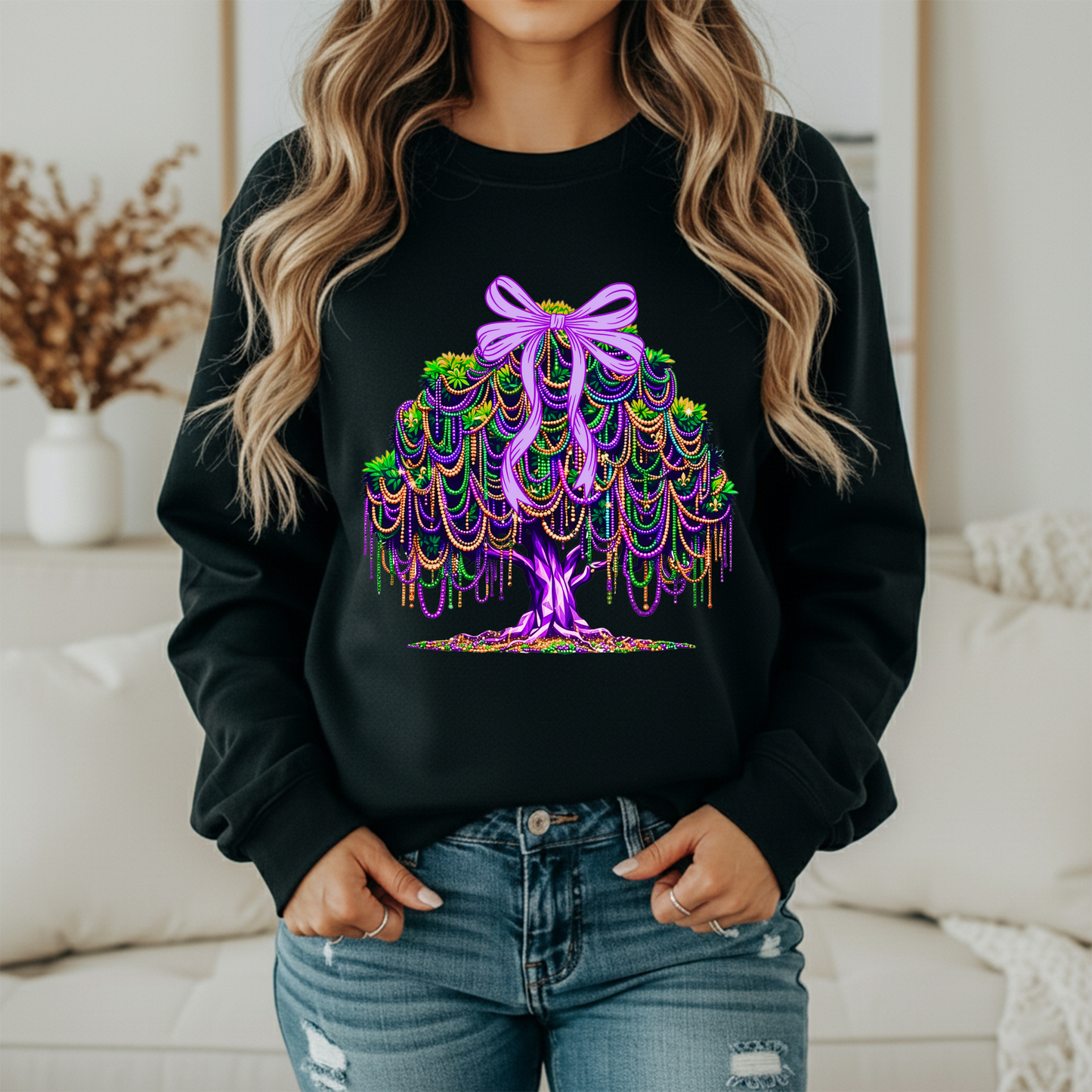 Mardi Gras Tree Festival Sweatshirt