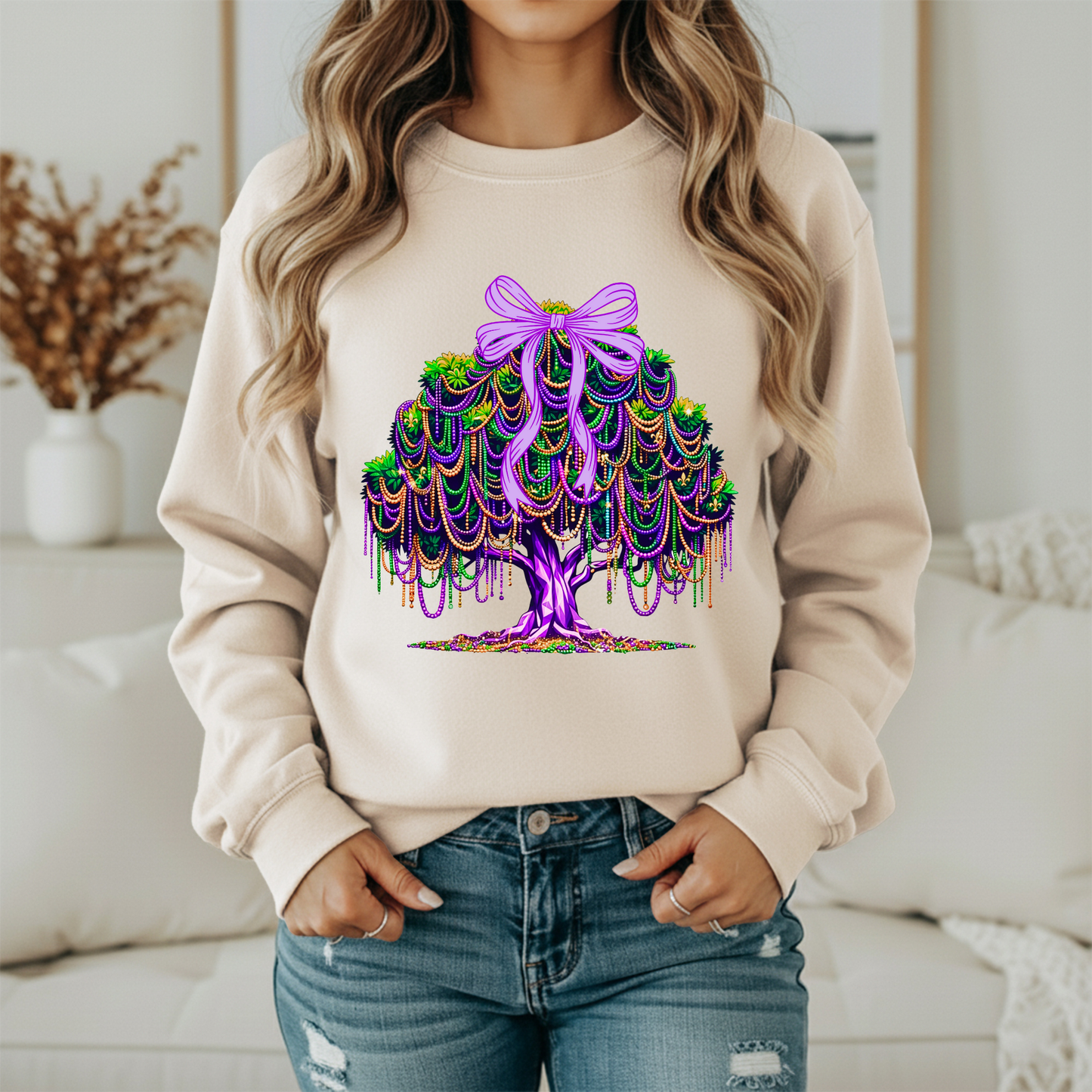 Mardi Gras Tree Festival Sweatshirt