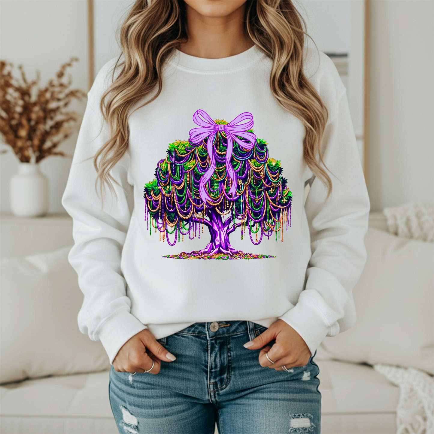 Mardi Gras Tree Festival Sweatshirt