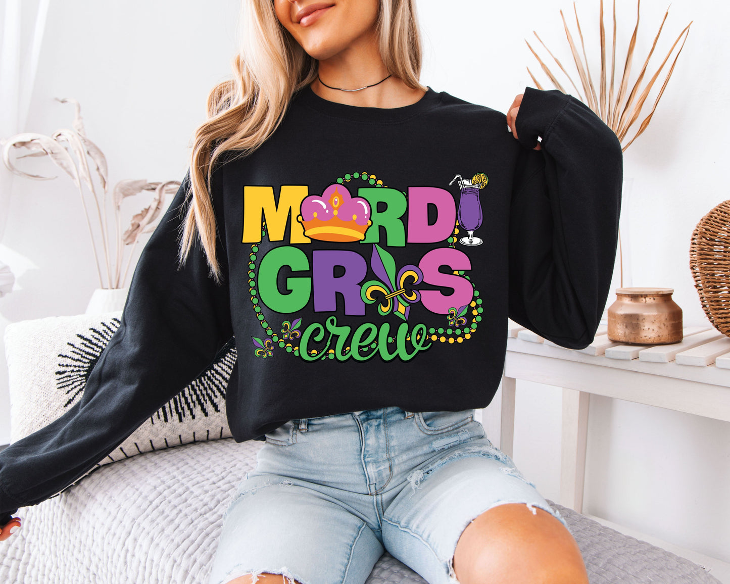 Mardi Gras Season Favorite Cozy Sweatshirt
