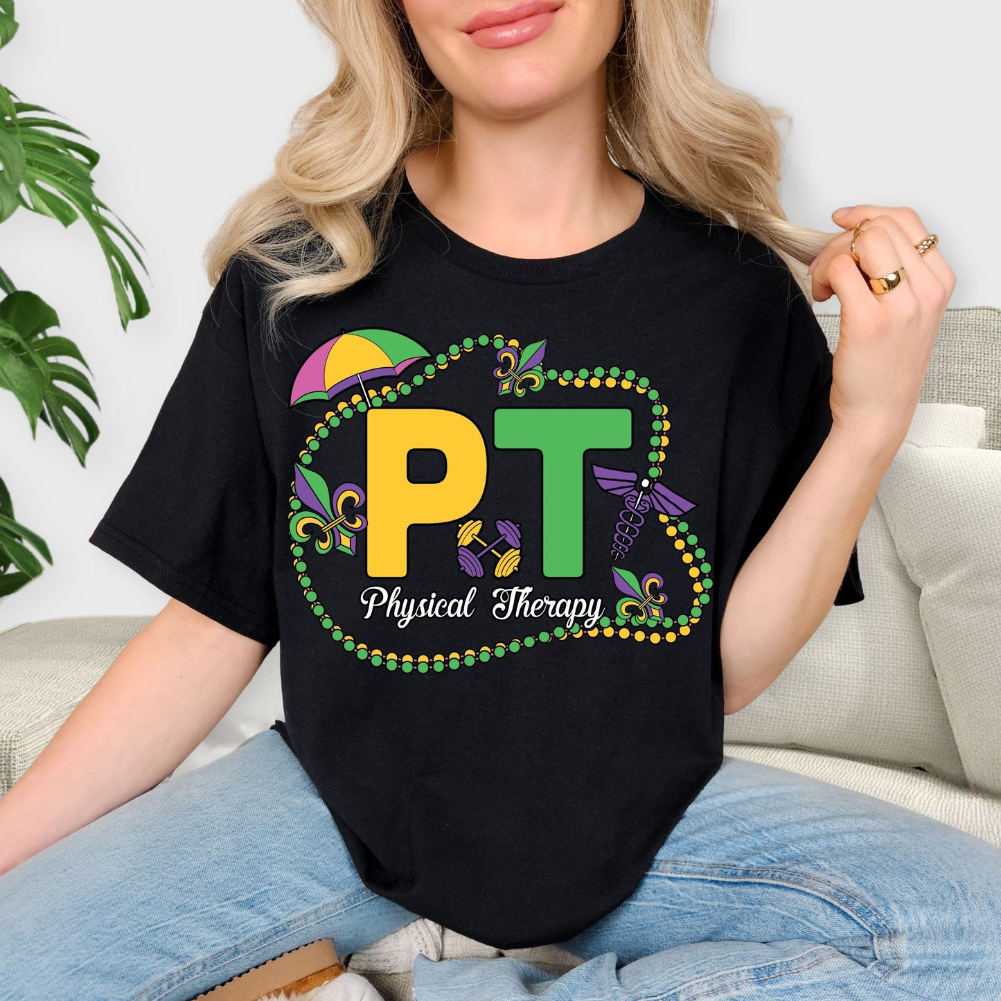 Colorful Carnival Tee, Mardi Gras Celebration