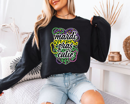 Cozy Fat Tuesday Mardi Gras Sweatshirt