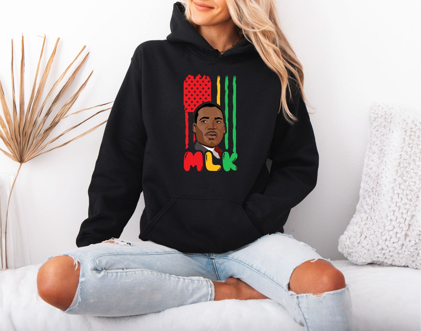 MLK Inspirational Message Hoodie – Equality and Hope Theme