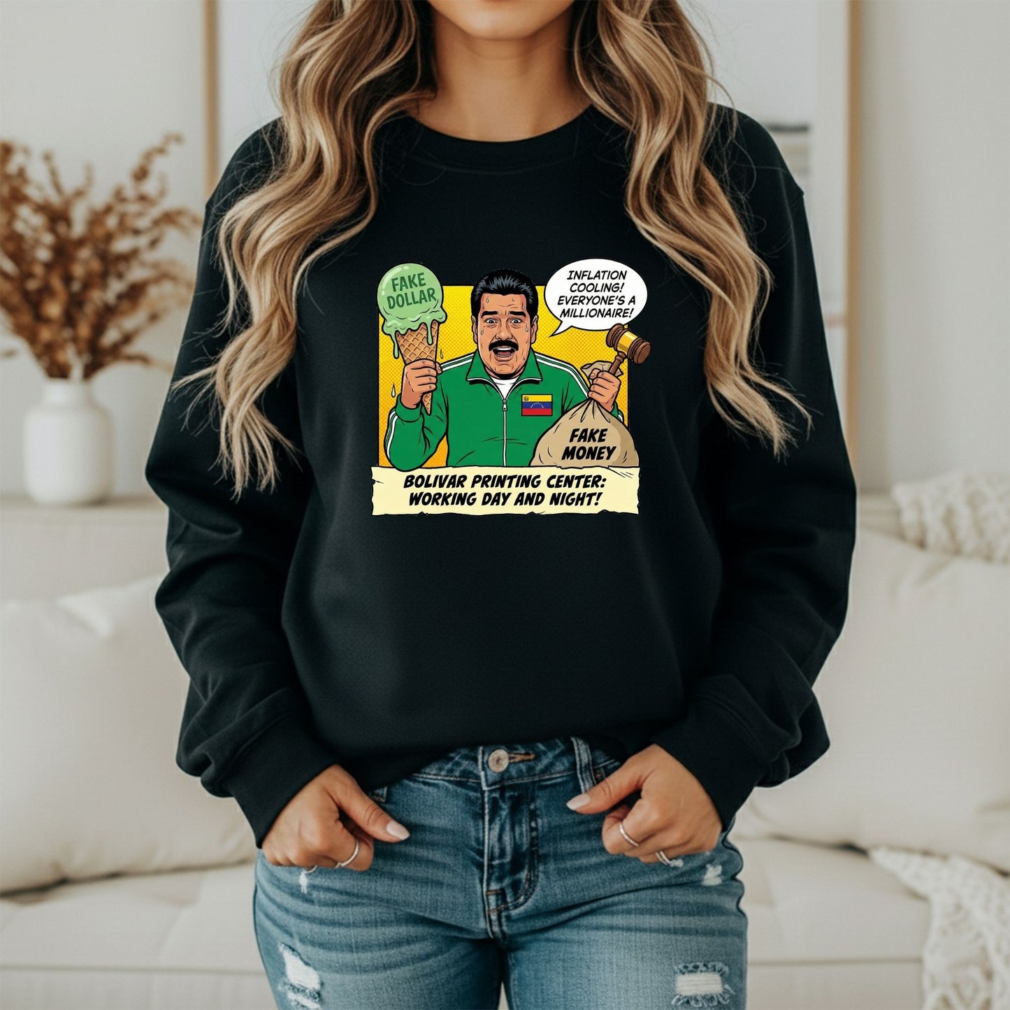 Venezuela Freedom Sweatshirt – Call for Maduro’s Arrest Design