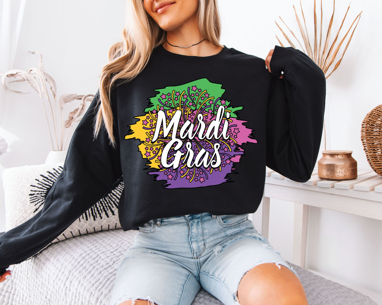Fat Tuesday Ready Mardi Gras Sweatshirt