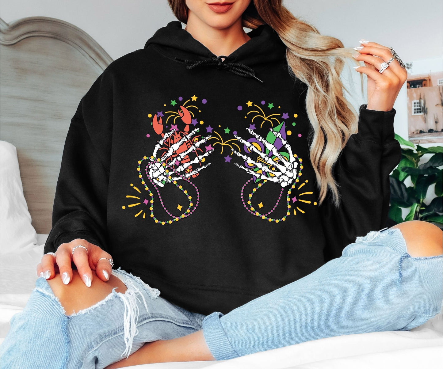 Mardi Gras Hoodie – New Orleans Inspired Design