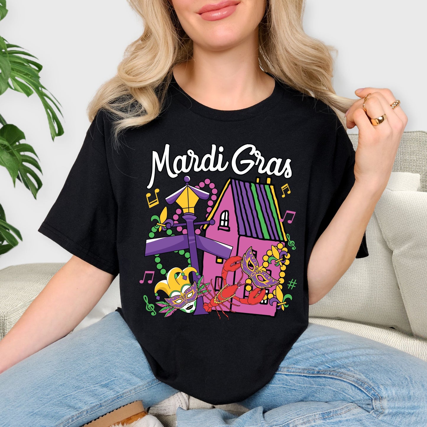 Carnival Party Tee, Mardi Gras Festival Design