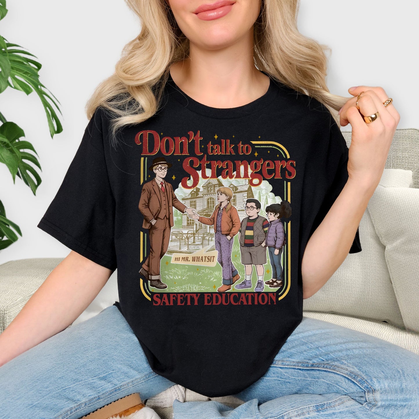 Don’t Talk to Strangers T-Shirt – Safety Education Awareness Design | Unisex
