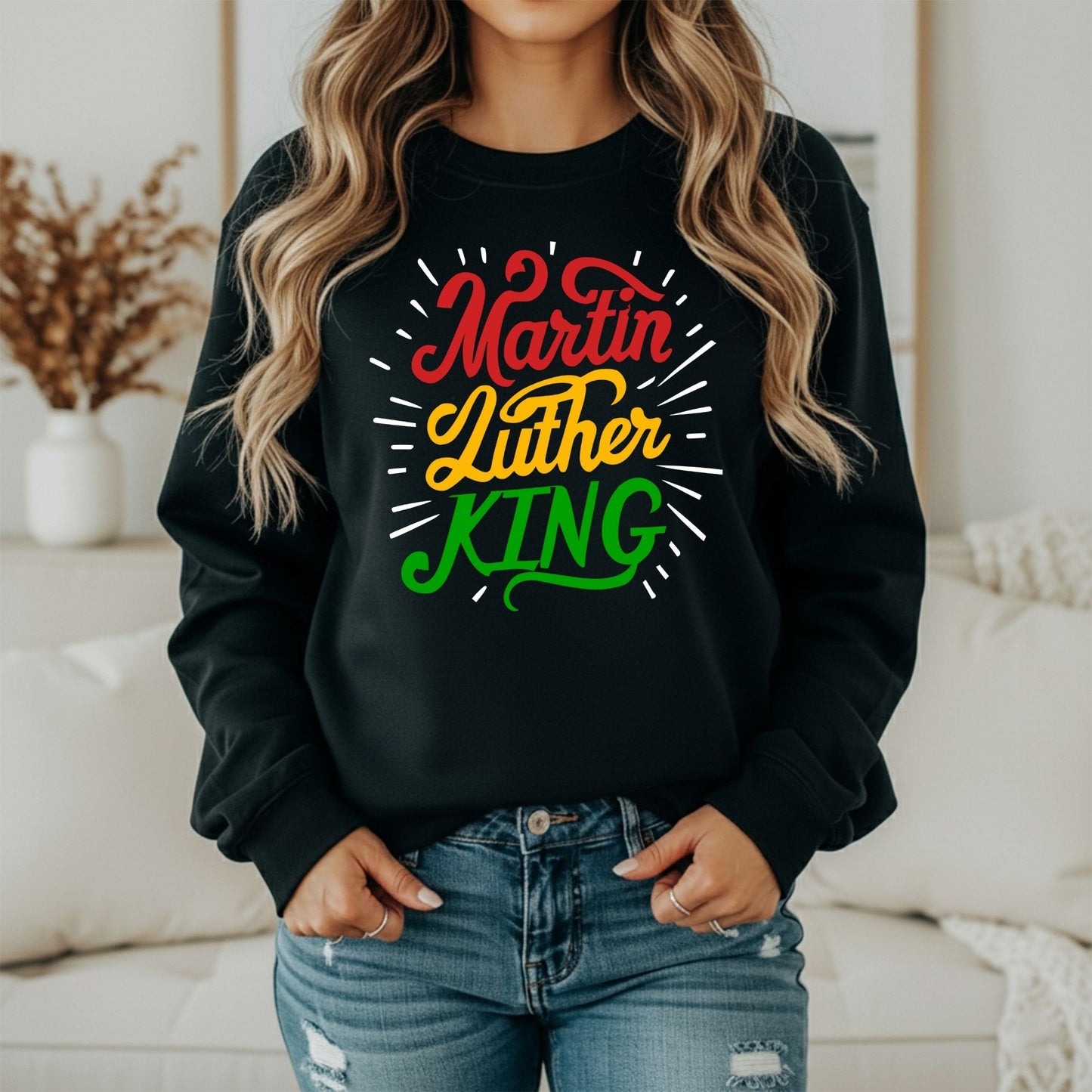 Martin Luther King Jr. Timeless Quote Sweatshirt – Freedom Theme