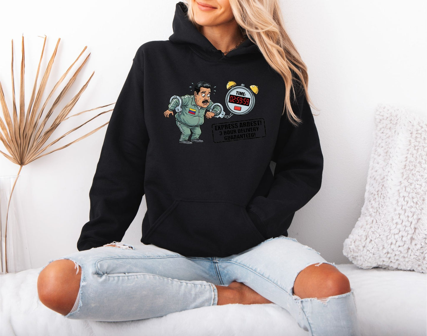 Justice for Venezuela Hoodie – Maduro Arrest Statement Apparel