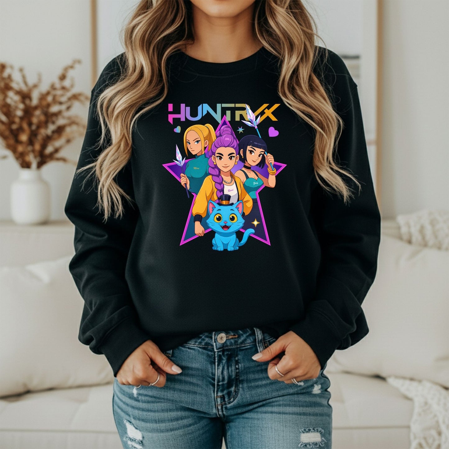 K-Pop Street Style Sweatshirt – Minimal Idol Aesthetic Design