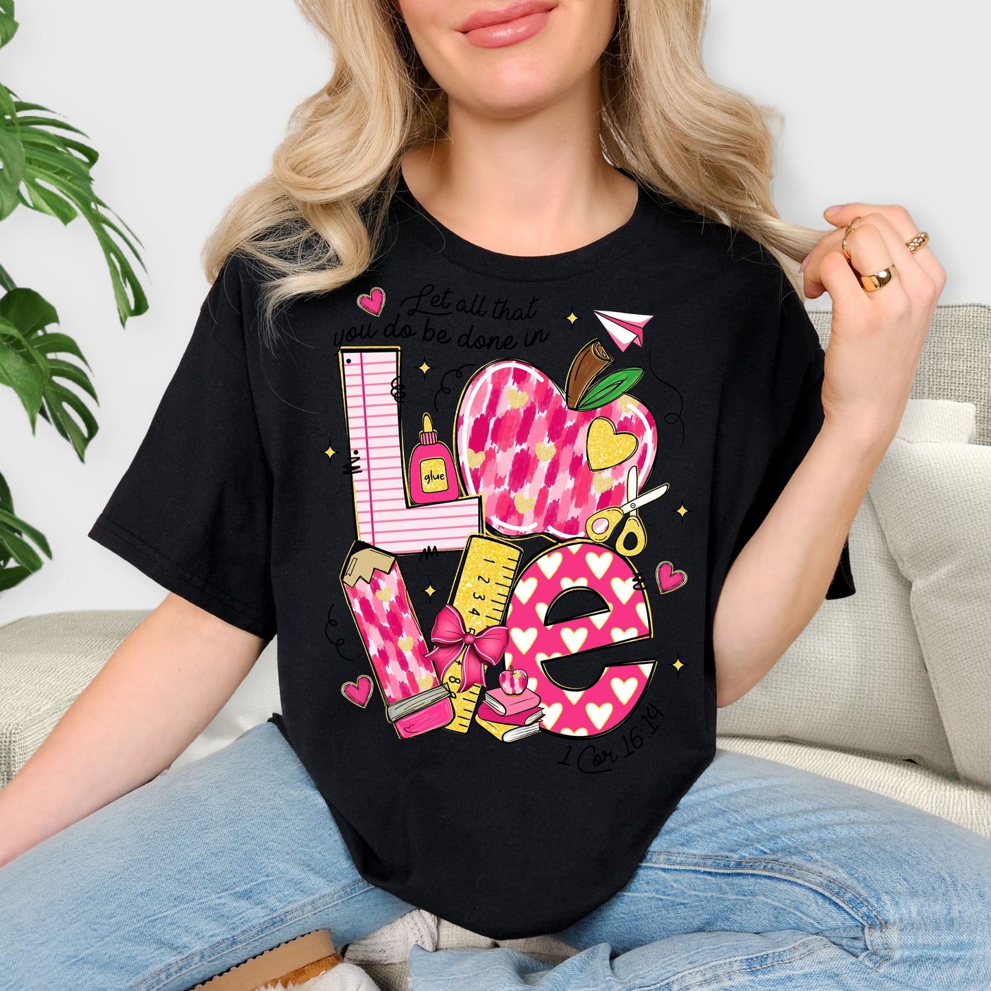 Valentine’s Day Love Vibes T-Shirt – Romantic Heart Tee