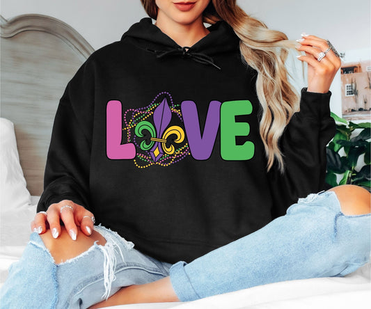 Cute Mardi Gras Hoodie – Fun Carnival Aesthetic
