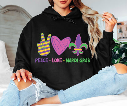 Mardi Gras Hoodie for Parade & Party Lovers