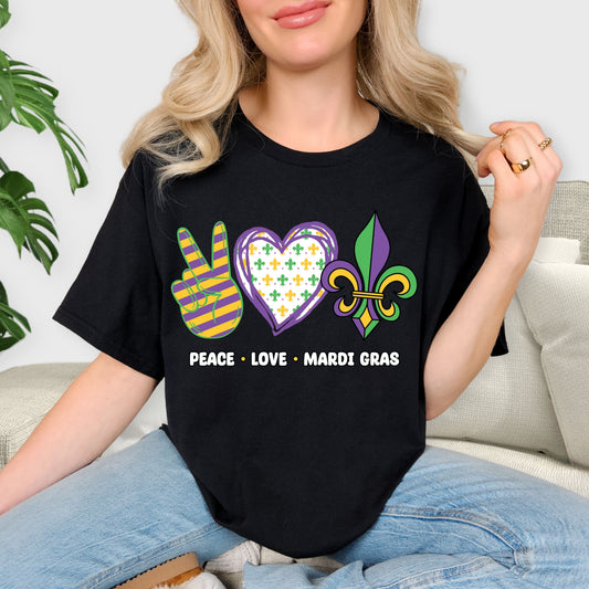 Mardi Gras Graphic Party Tee