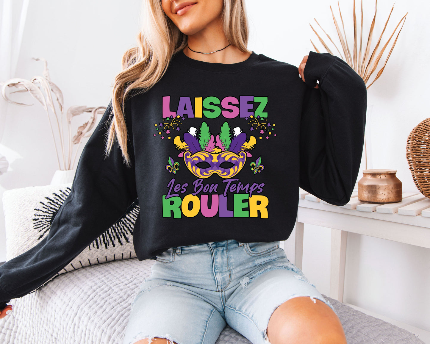 Mardi Gras Fun All Day Sweatshirt