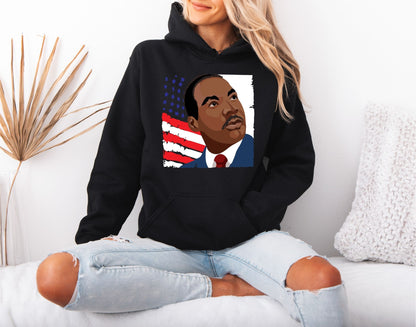 Martin Luther King Jr. Graphic Hoodie – Equality Matters Design