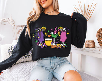 Mardi Gras Celebration Street Style Crewneck