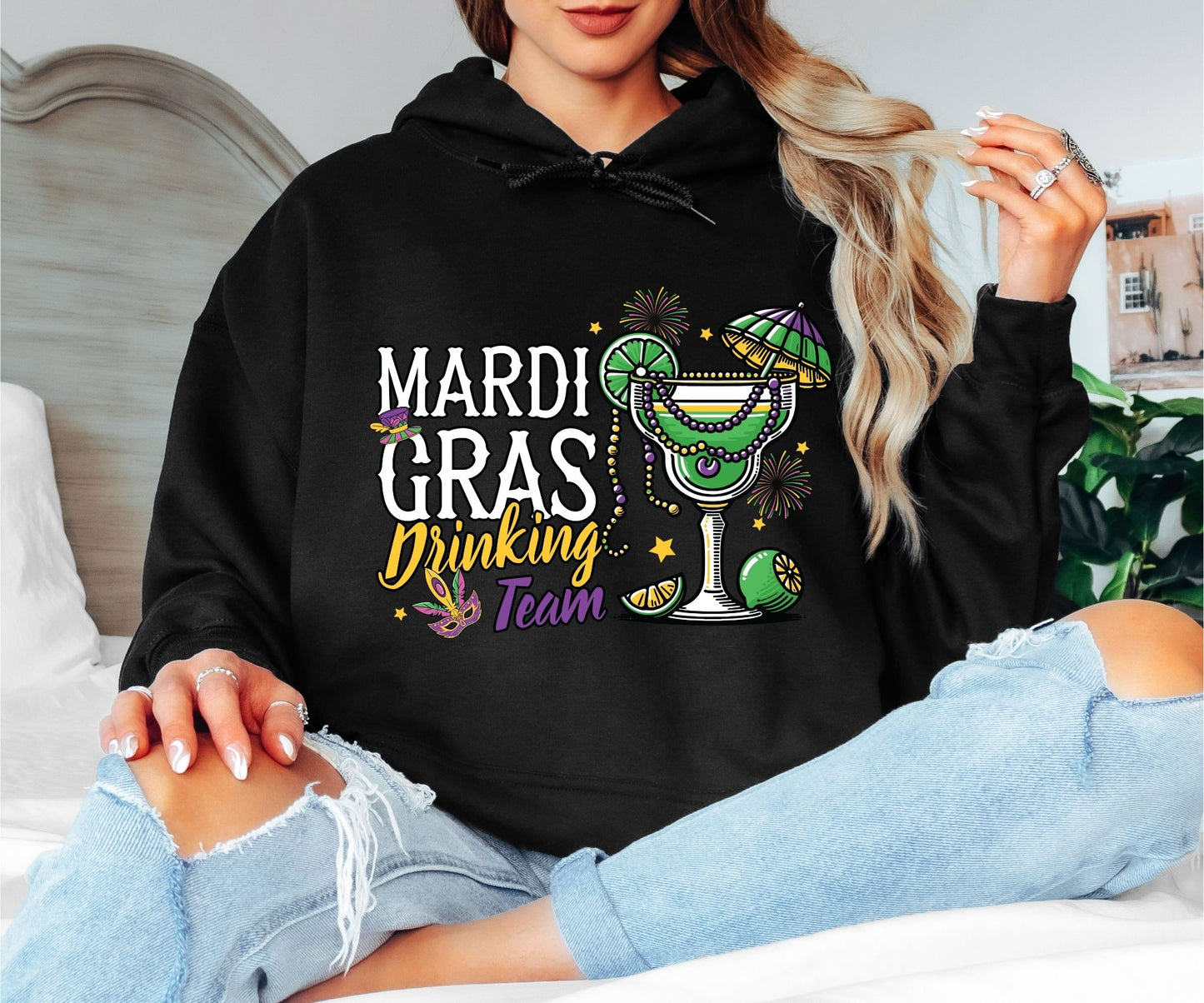 Retro Mardi Gras Hoodie – Vintage Carnival Design