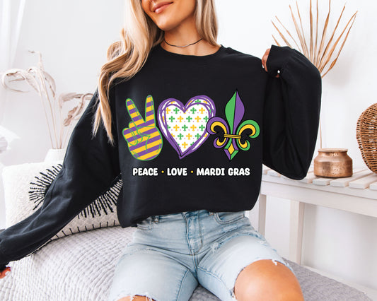 Mardi Gras Party Outfit Crewneck