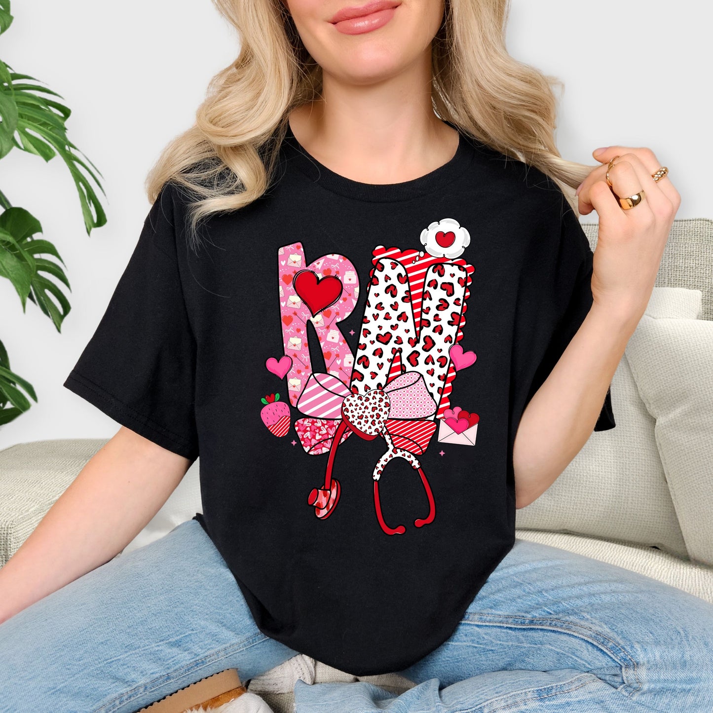 Valentine’s Day Sweet Love T-Shirt – Heart Theme Apparel