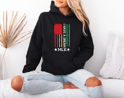 Martin Luther King Jr. Portrait Hoodie – Civil Rights Hero Design