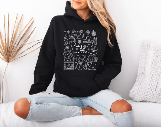 Winter Calm Vibes Hoodie – Cozy Seasonal Wear