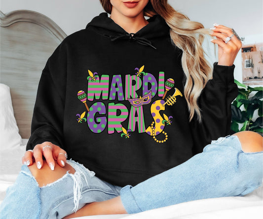 Mardi Gras Hoodie – New Orleans Festival Vibes