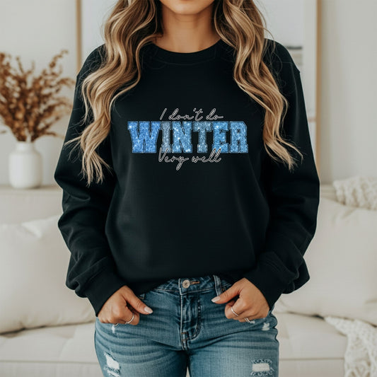 Winter Season Graphic Sweatshirt – Cozy Aesthetic Design