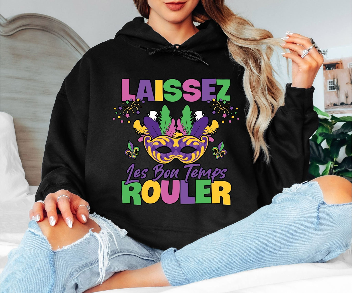 Mardi Gras Hoodie – Party All Night Carnival Style