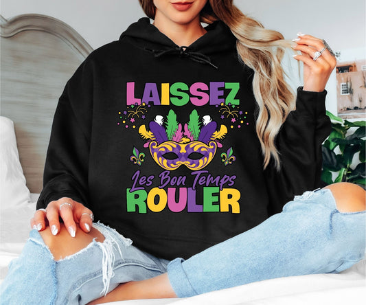 Mardi Gras Hoodie – Party All Night Carnival Style
