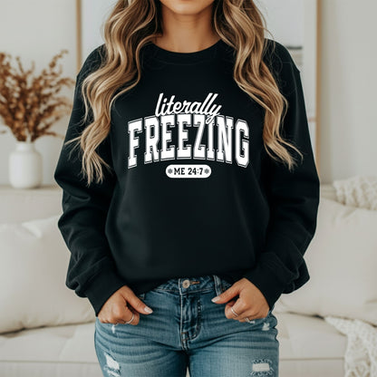 Winter Snow Vibes Sweatshirt – Cold Season Graphic