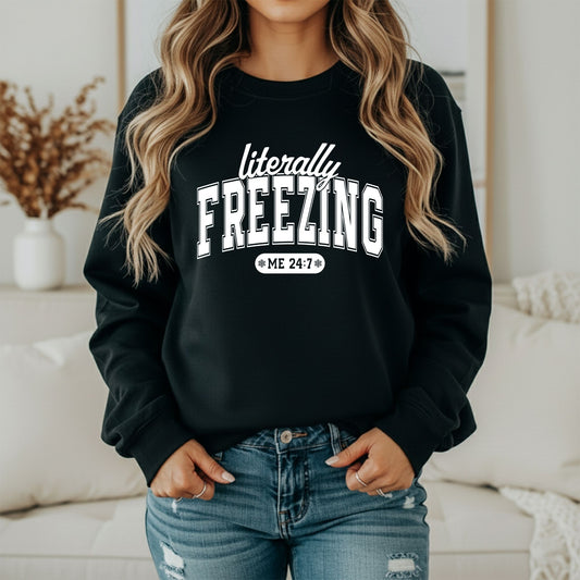 Winter Snow Vibes Sweatshirt – Cold Season Graphic