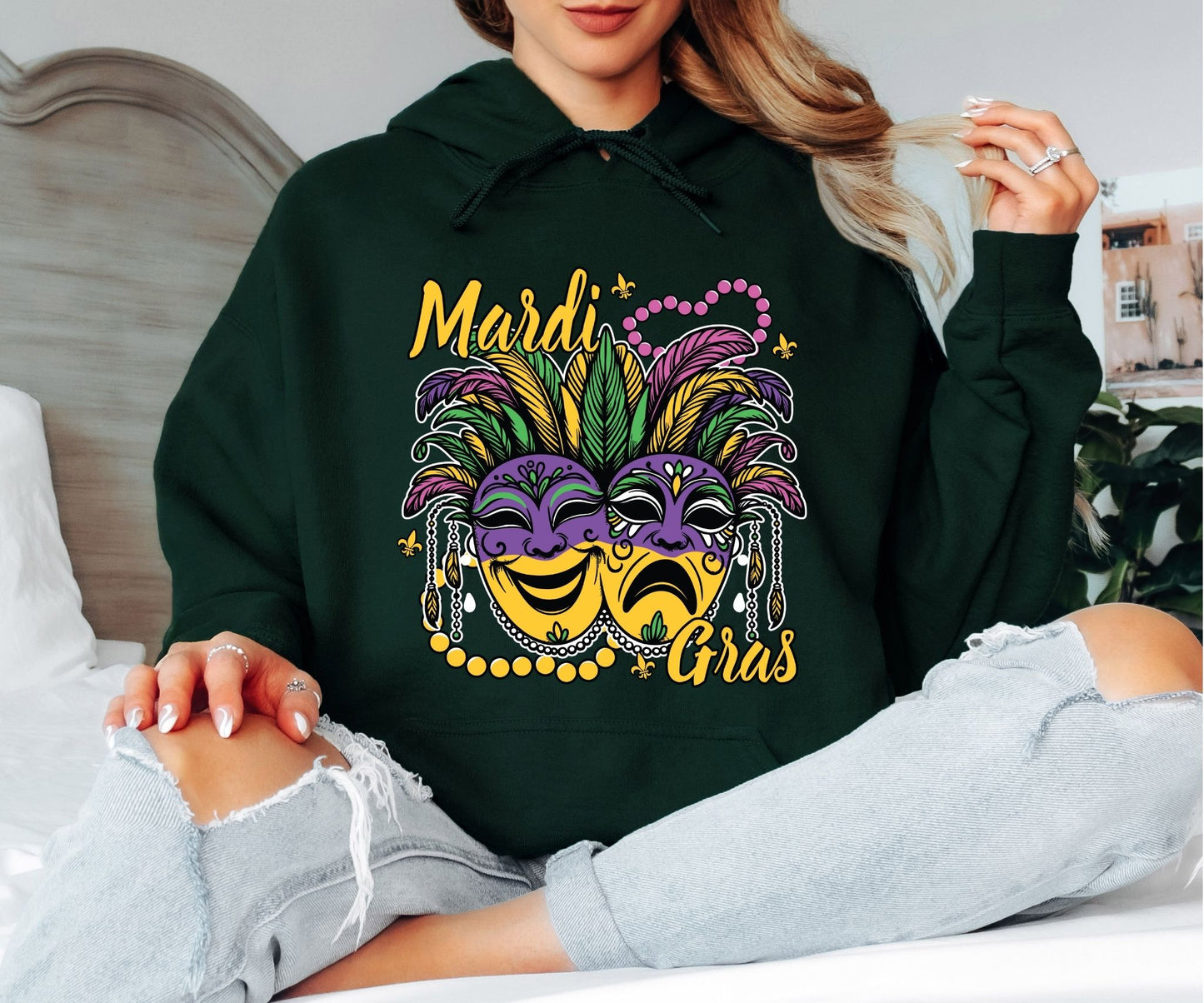 Mardi Gras Party Hoodie – Fat Tuesday Pullover