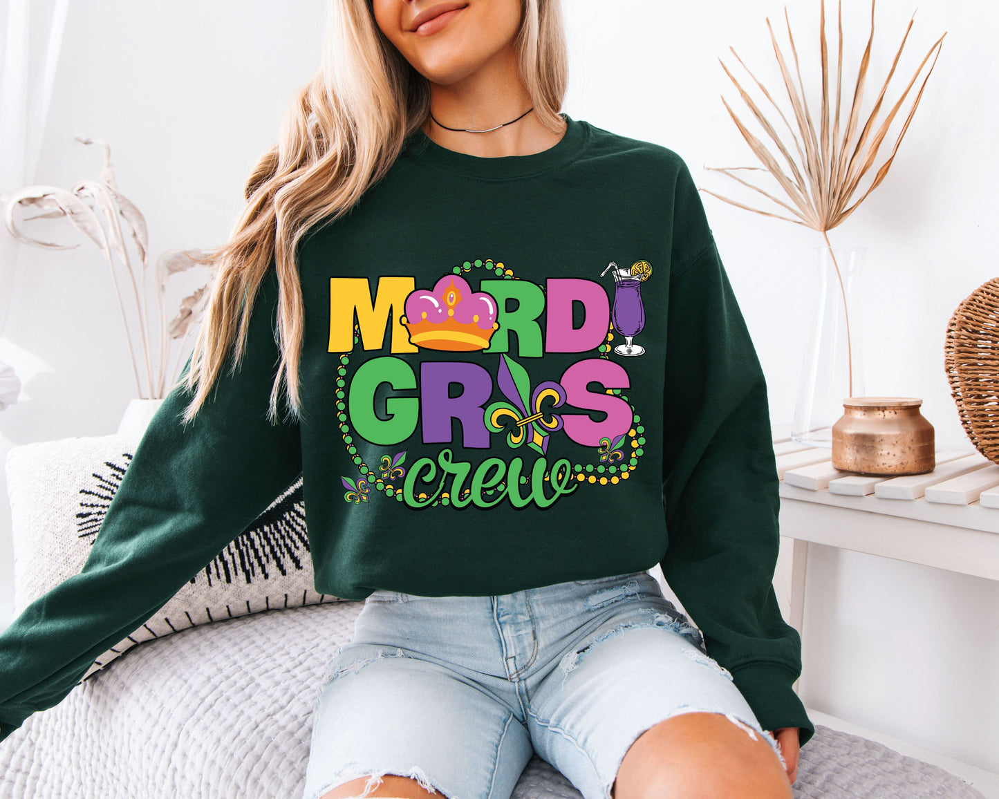 Mardi Gras Season Favorite Cozy Sweatshirt