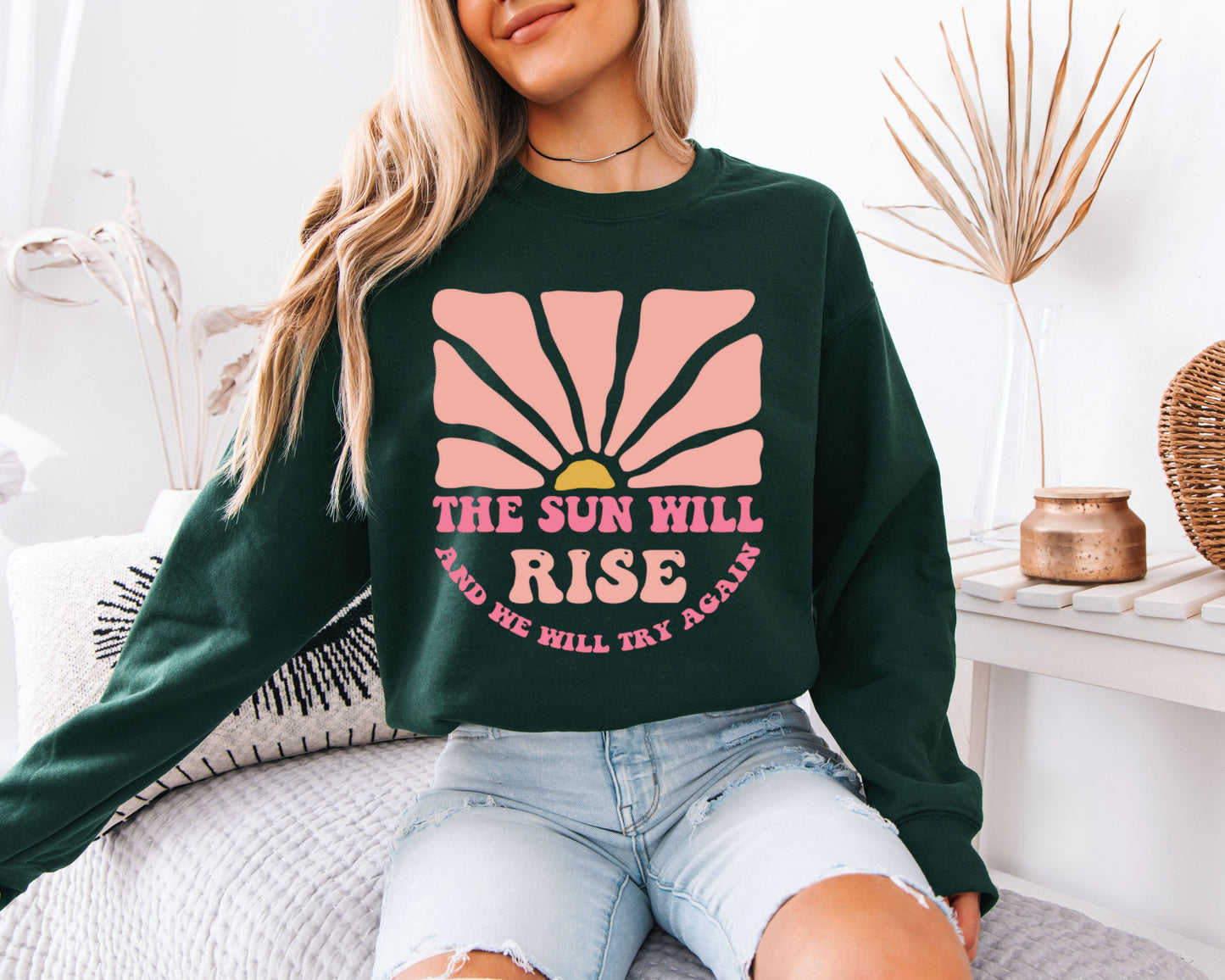 Christian Sweatshirt, Faith-Based Bible Verse Religious Crewneck