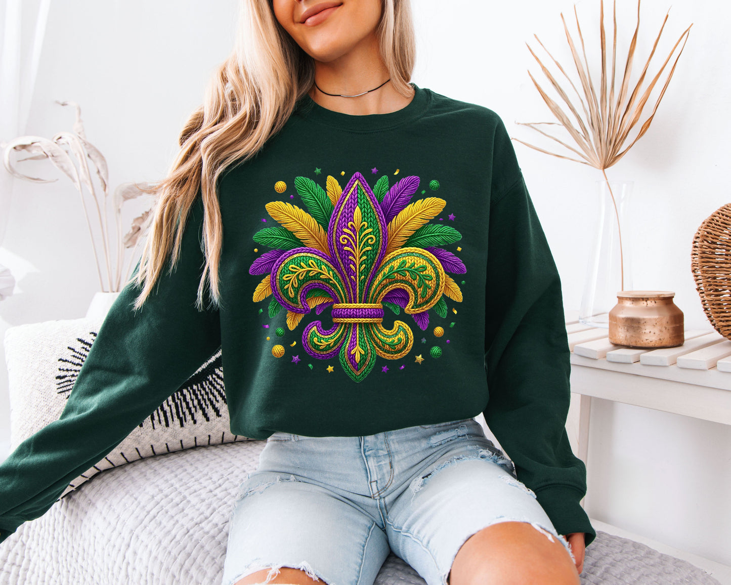 Mardi Gras Color Rush Sweatshirt