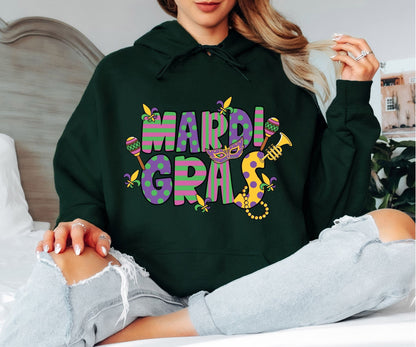 Mardi Gras Hoodie – New Orleans Festival Vibes