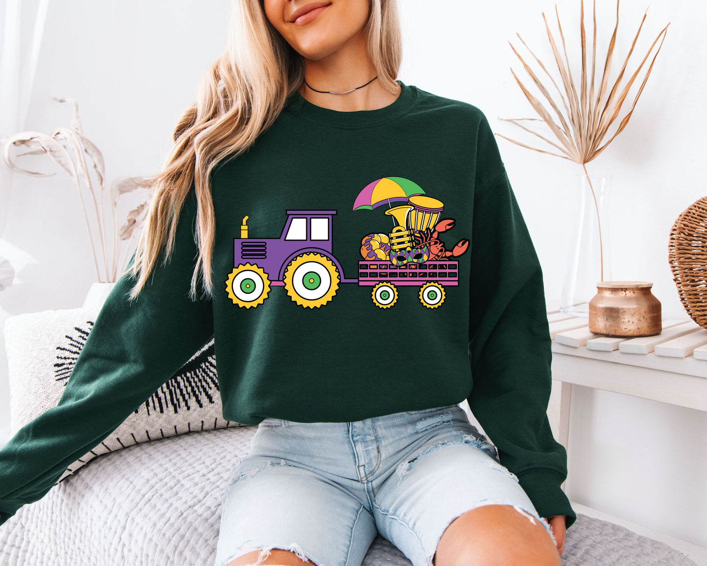 Mardi Gras Inspired Casual Sweatshirt