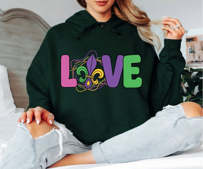Cute Mardi Gras Hoodie – Fun Carnival Aesthetic