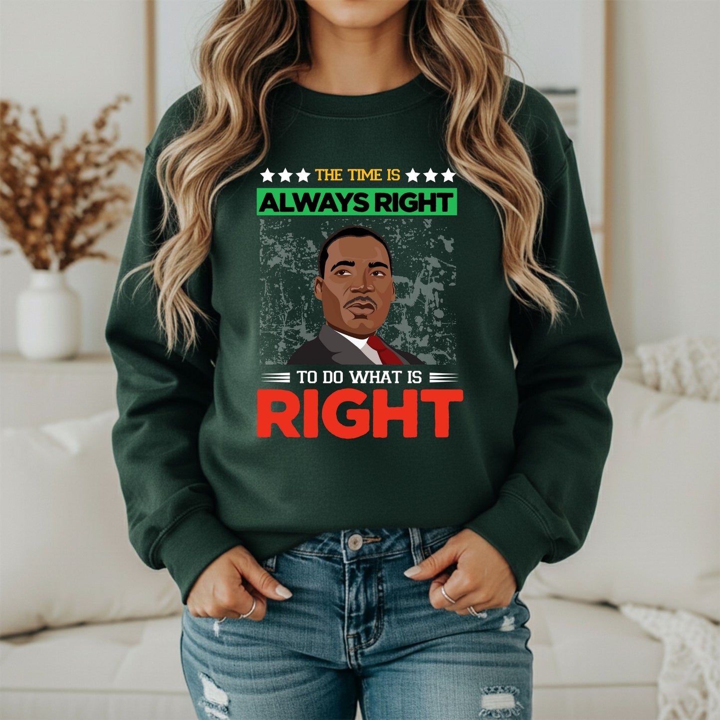 MLK Stand for Human Rights Sweatshirt – Justice Inspired