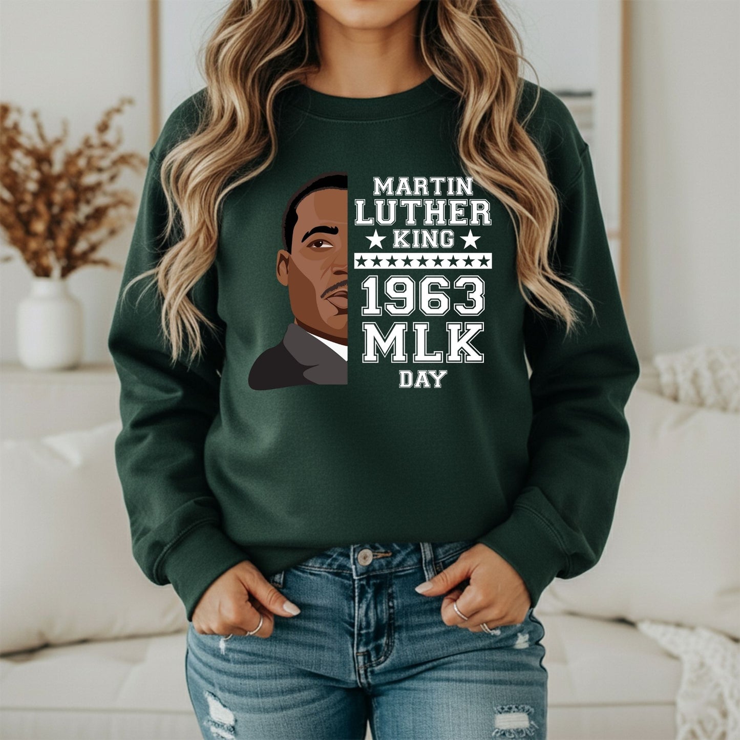Martin Luther King Jr. Equality Symbol Sweatshirt – Inspirational Design