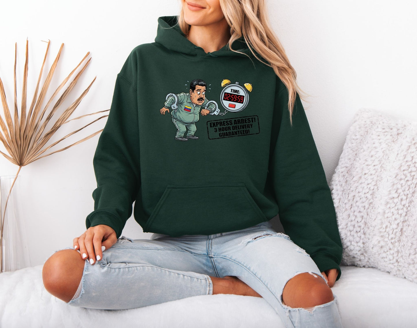 Justice for Venezuela Hoodie – Maduro Arrest Statement Apparel