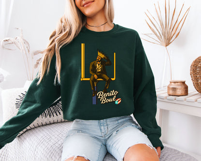 Benito Bowl Football Sweatshirt, Cozy Game Day Crewneck, Retro Sports Graphic Pullover