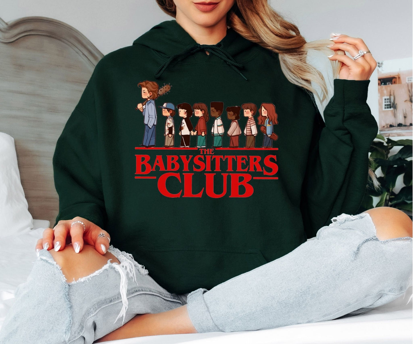 The Babysitters Club Hoodie, Retro Book Series Inspired Graphic Hoodie, Cozy Unisex Pullover