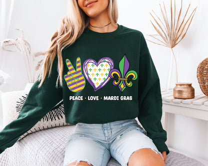 Mardi Gras Party Outfit Crewneck