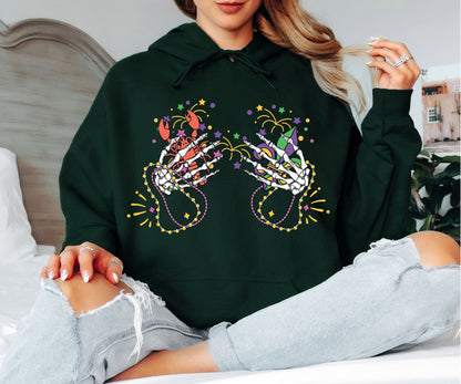 Mardi Gras Hoodie – New Orleans Inspired Design